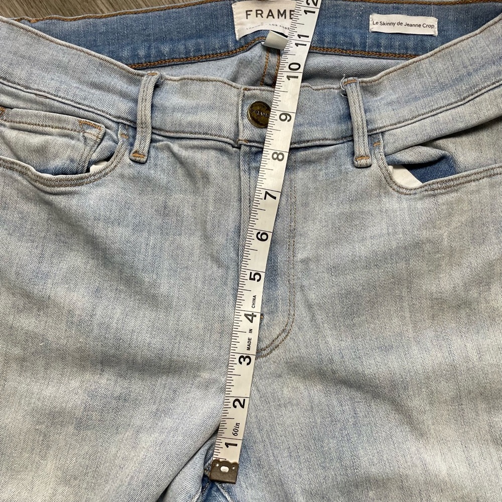FRAME Le Skinny de Jeanne Crop Jeans sz 30 - Picture 4 of 7